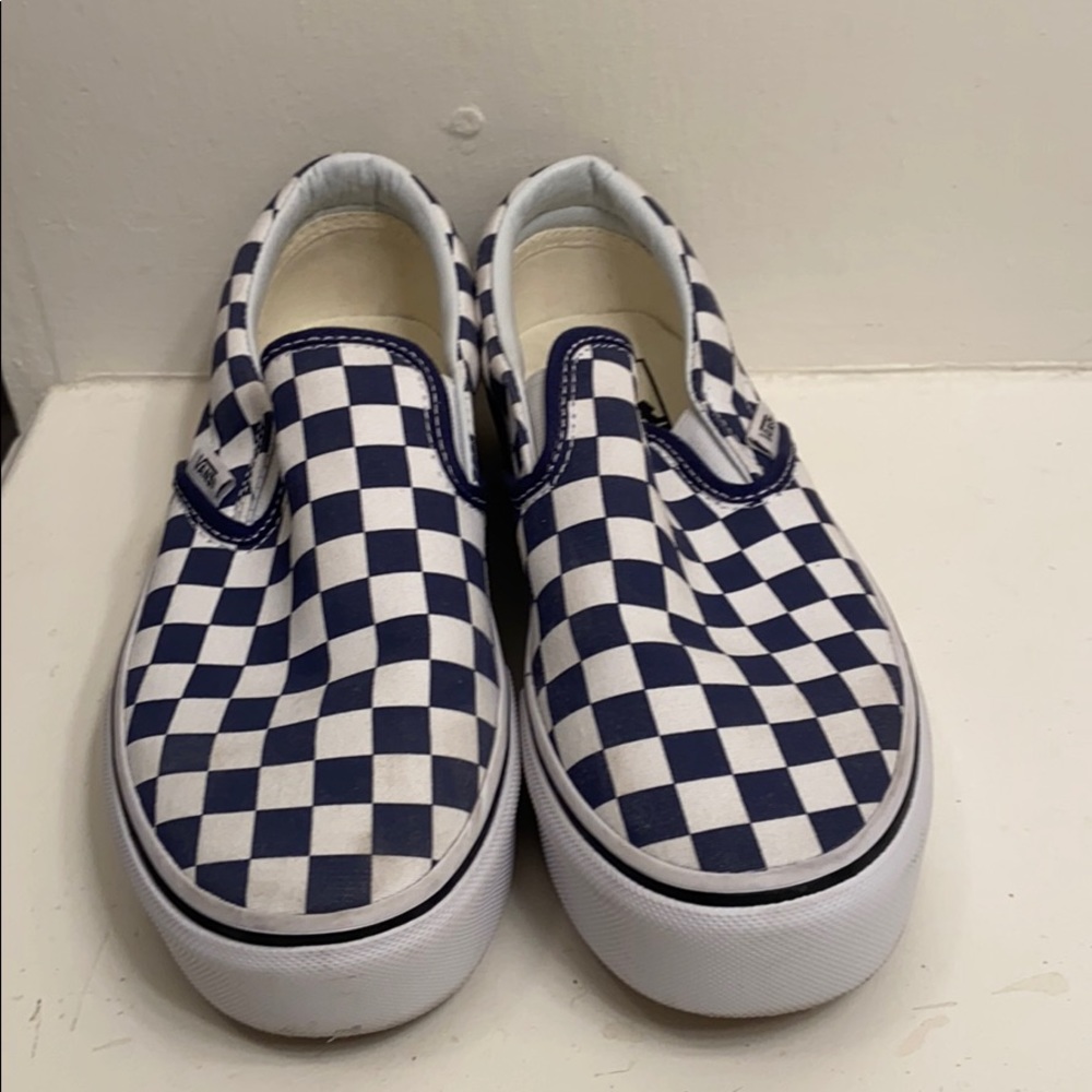 Checkered Platform Vans